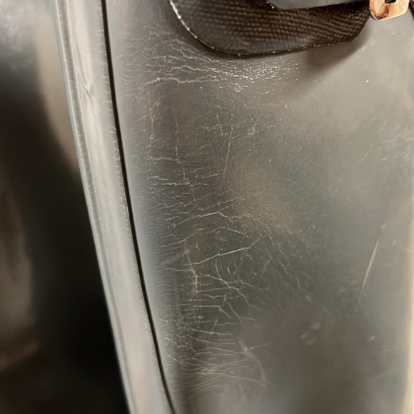 Hunter long original gloss W23616 Grey rain boots size 7 - Picture 10 of 11